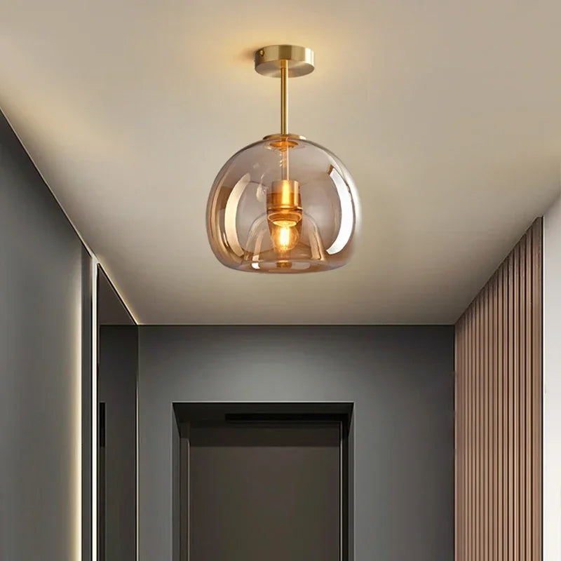 PureLicht - Minimalistic Glass Ceiling Lamp for Bedroom and Living Room | Stornfield