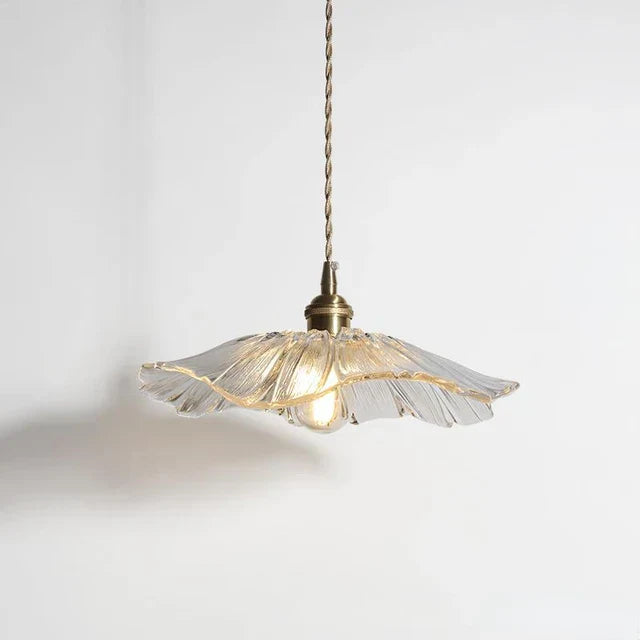 FloraGlimmer - Modern Flower-Shaped Pendant Lamp | Glass Design | LED Lighting for Living Room and Dining Room | Stornfield