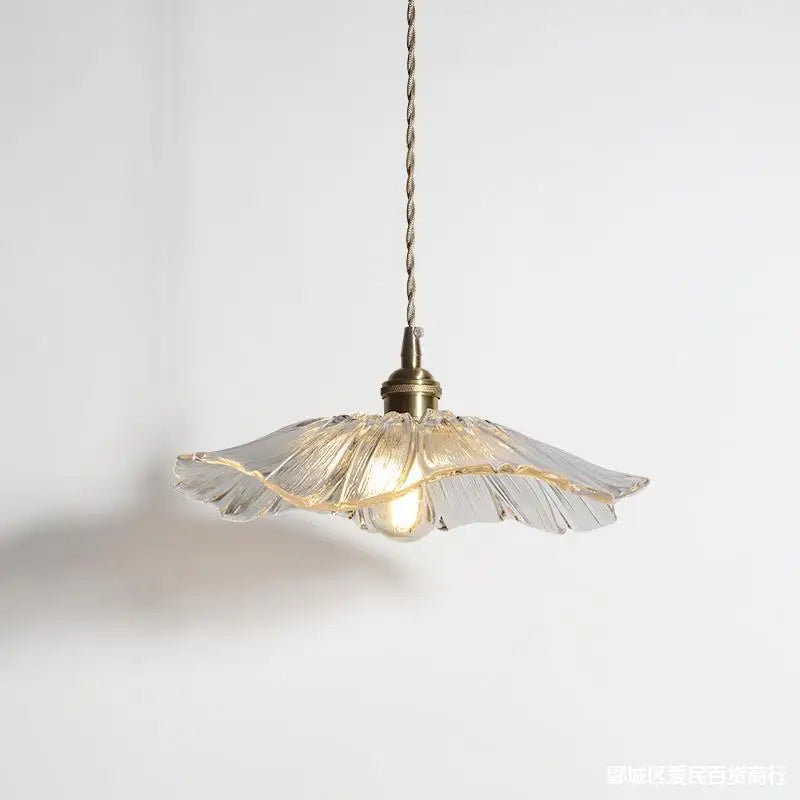 FloraGlimmer - Modern Flower-Shaped Pendant Lamp | Glass Design | LED Lighting for Living Room and Dining Room | Stornfield