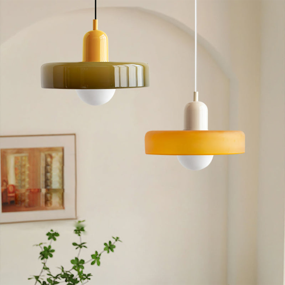 Bauhaus Colorful Glass Pendant Lamp - Modern Design Lamp for Living Room and Dining Room | Stornfield