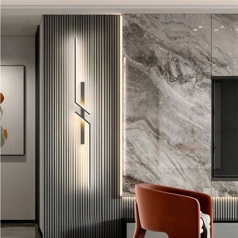 Stornfield | Creative LED Wall Lamp with Striped Design | Modern Design and 3-Color Dimmable Light