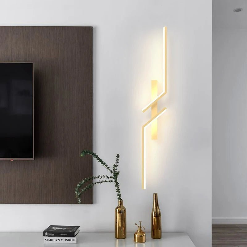 Stornfield | Creative LED Wall Lamp with Striped Design | Modern Design and 3-Color Dimmable Light