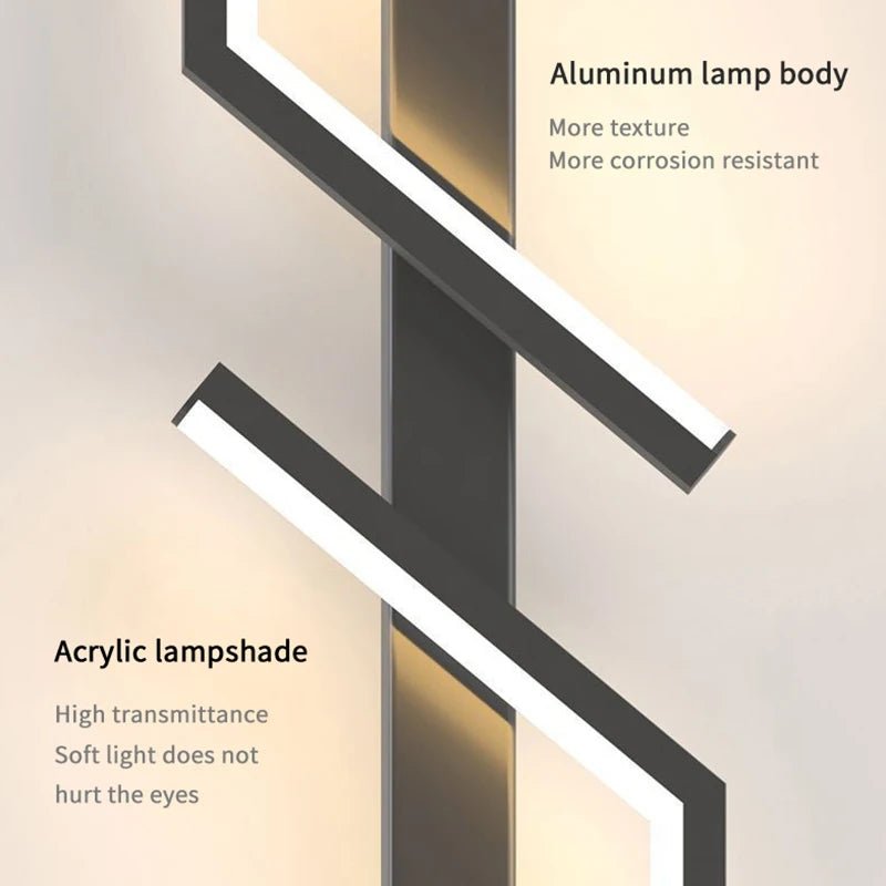 Stornfield | Creative LED Wall Lamp with Striped Design | Modern Design and 3-Color Dimmable Light