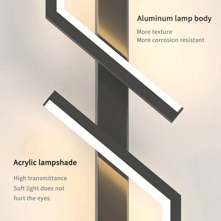 Stornfield | Creative LED Wall Lamp with Striped Design | Modern Design and 3-Color Dimmable Light