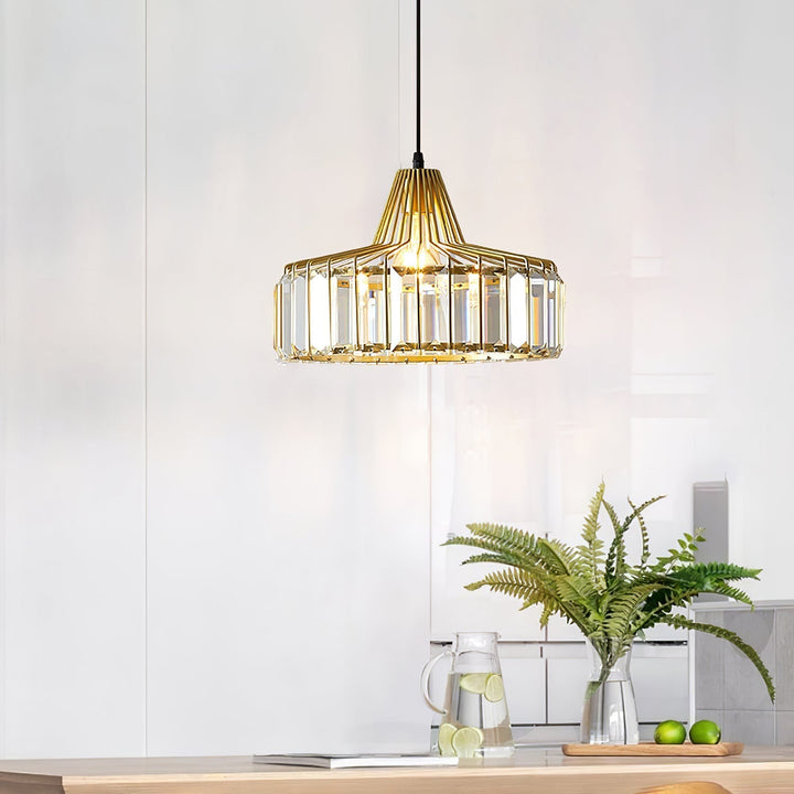 Modern Black Crystal Pendant Light | Stornfield