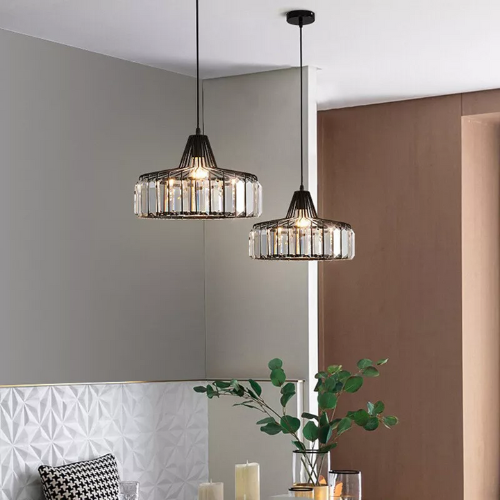 Modern Black Crystal Pendant Light | Stornfield