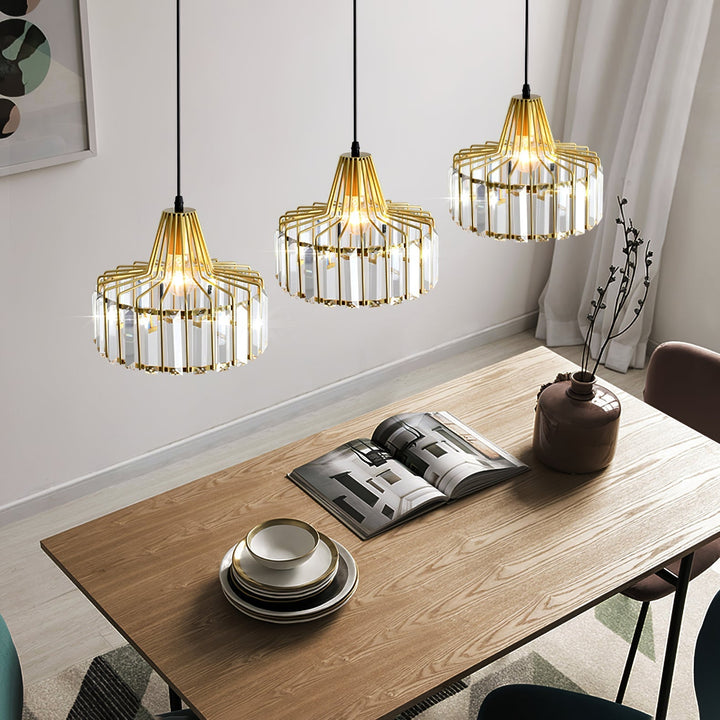 Modern Black Crystal Pendant Light | Stornfield