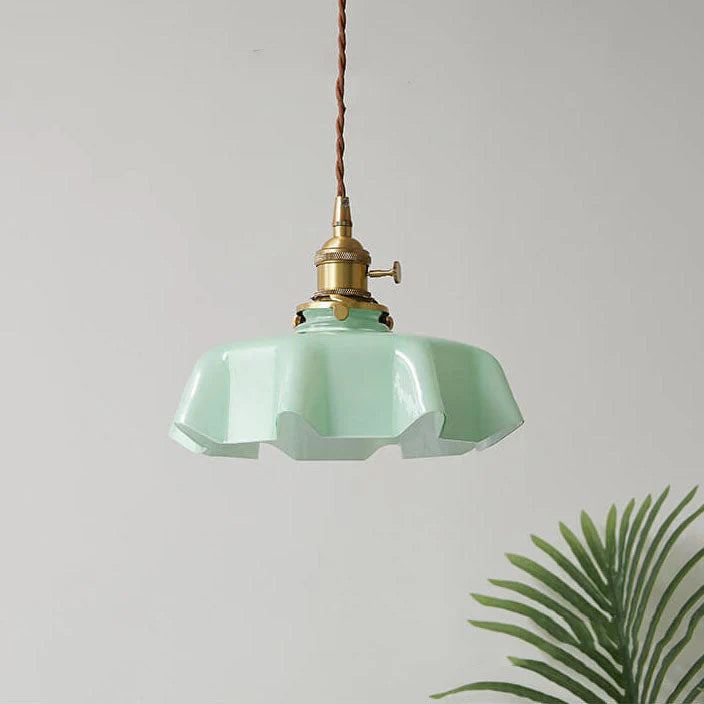 Modern Glass Ribbon Edge Pendant Light | Stornfield