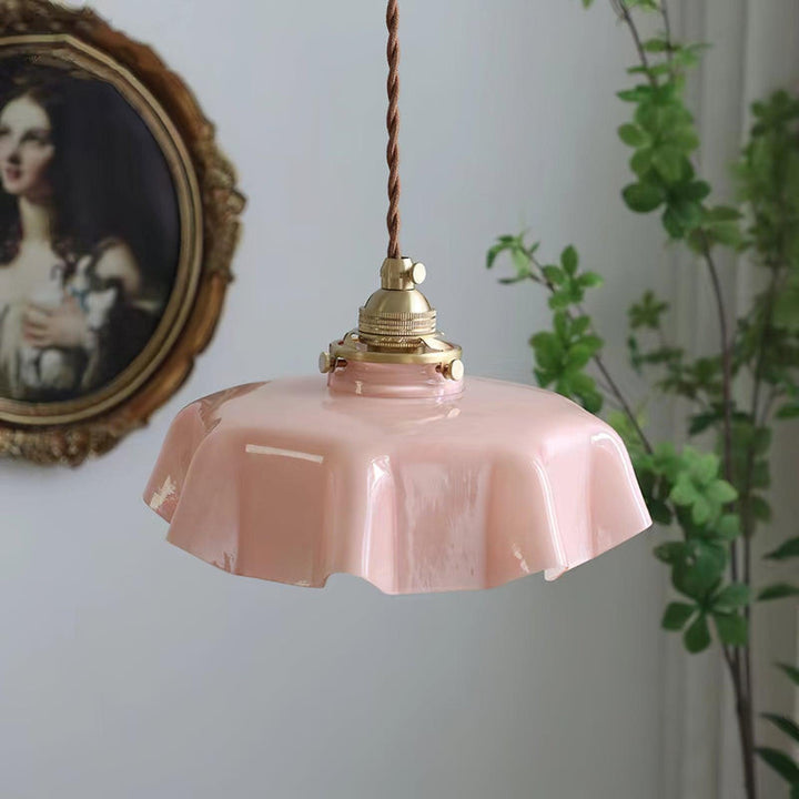 Modern Glass Ribbon Edge Pendant Light | Stornfield