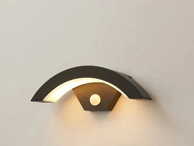 LED wall light with motion sensor - weatherproof body induction light, energy-saving, ideal for outdoor use and security | Stornfield