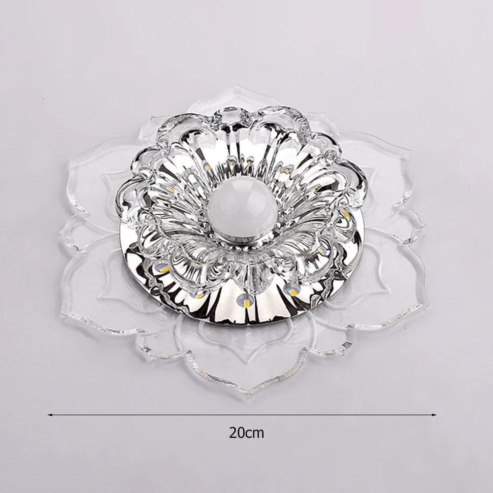 Elegant crystal ceiling light with LED – Modern lighting for living spaces | Stornfield
