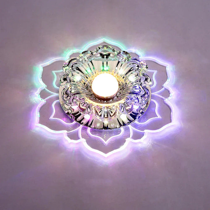 Elegant crystal ceiling light with LED – Modern lighting for living spaces | Stornfield