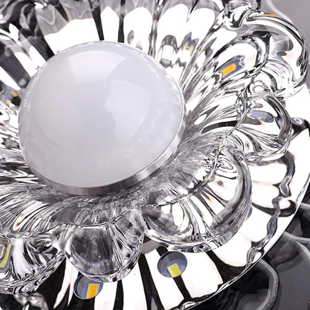 Elegant crystal ceiling light with LED – Modern lighting for living spaces | Stornfield