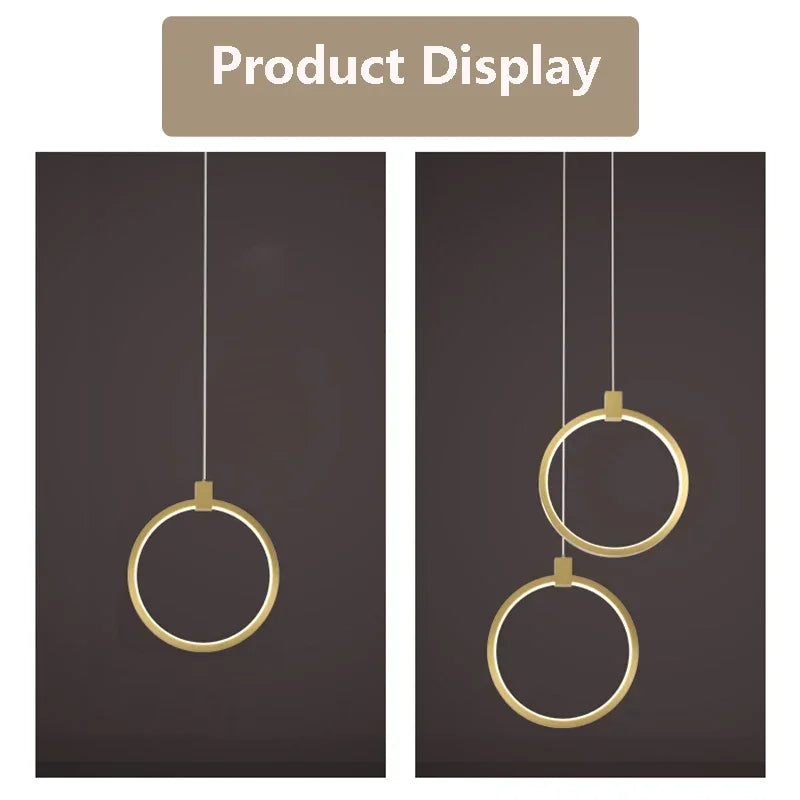 Stornfield | Elegant Double Ring Pendant Light | DuoGlow