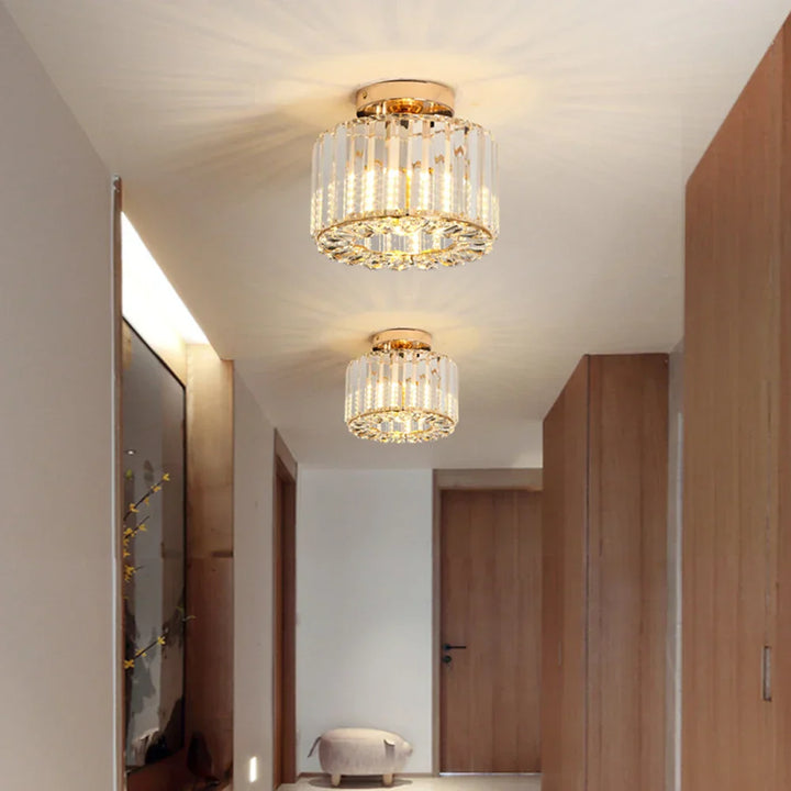 Elegant Crystal Ceiling Light – Luxurious Lighting for Living Room and Hallway | Stornfield