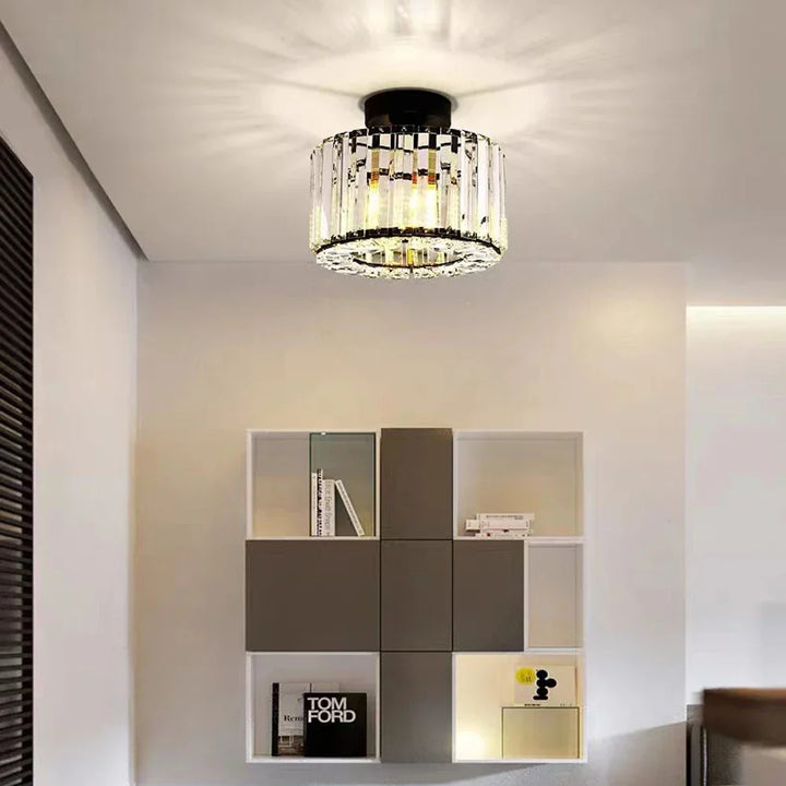 Elegant Crystal Ceiling Light – Luxurious Lighting for Living Room and Hallway | Stornfield