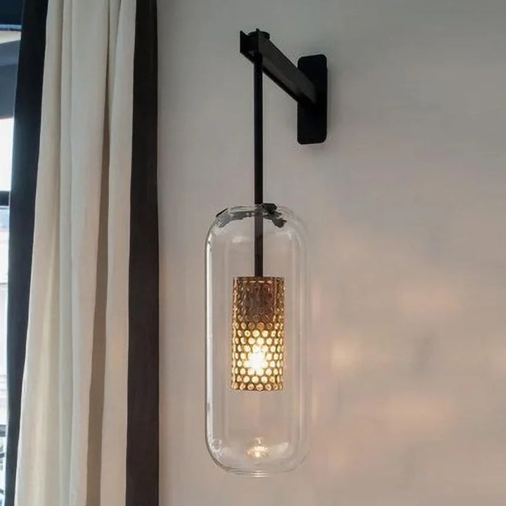 Modern LED Wall Light with Glass Cover for Bedroom and Living Room | Stornfield