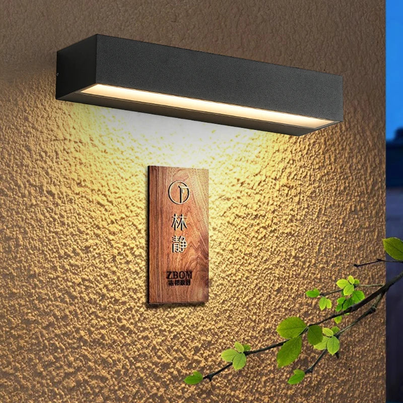Modern LED wall light for outdoor use - weatherproof, energy-saving, ideal for garden and terrace | Stornfield