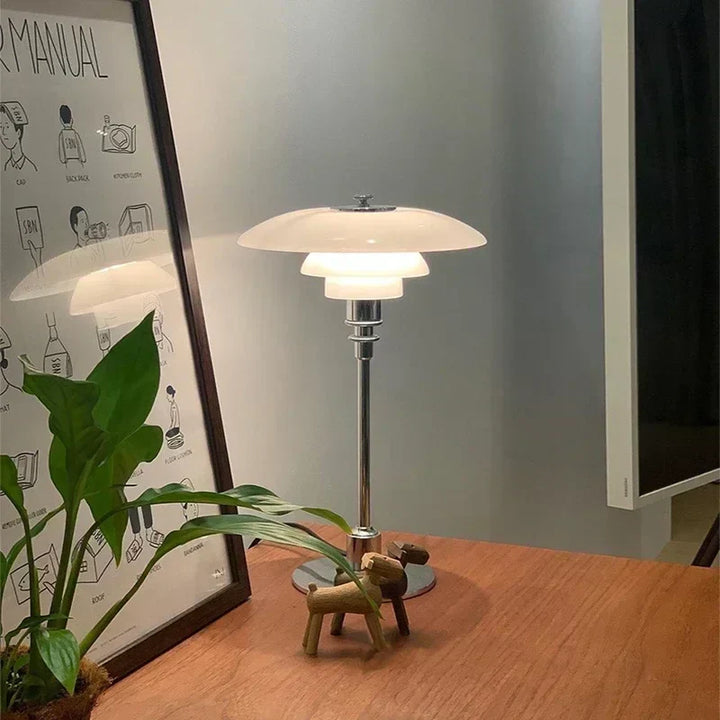 Nordic Glass Table Lamp – Minimalist LED Light for Home | Stornfield