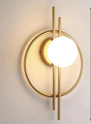 Modern LED Wall Lamp with Sphere Glass - Stylish Wall Light for Bedroom & Living Room | Stornfield