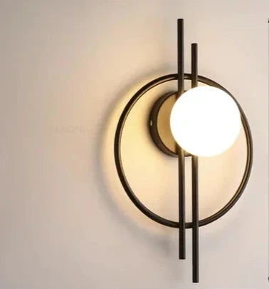 Modern LED Wall Lamp with Sphere Glass - Stylish Wall Light for Bedroom & Living Room | Stornfield