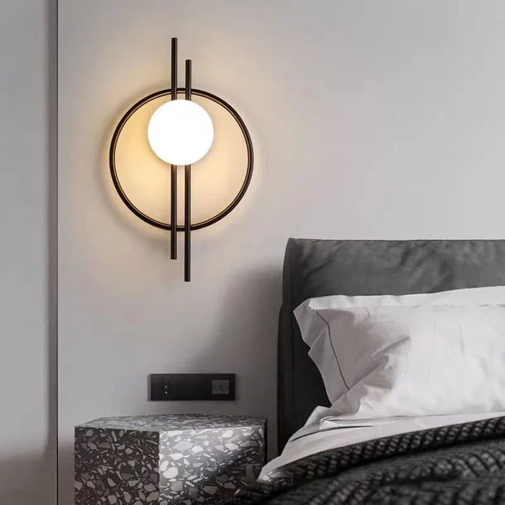 Modern LED Wall Lamp with Sphere Glass - Stylish Wall Light for Bedroom & Living Room | Stornfield