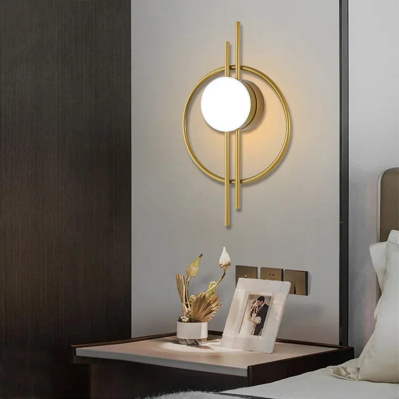 Modern LED Wall Lamp with Sphere Glass - Stylish Wall Light for Bedroom & Living Room | Stornfield