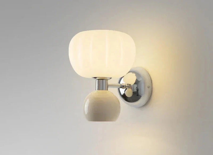 Modern wall sconce with glass lampshade – Elegant LED wall light for bedroom & living room | Stornfield