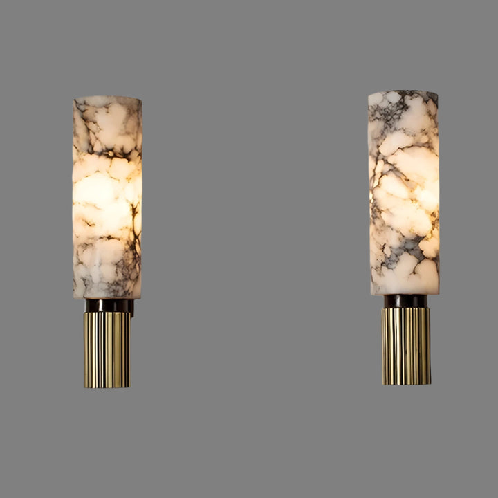 Elegant wall light with a beautiful Stornfield marble-inspired pattern
