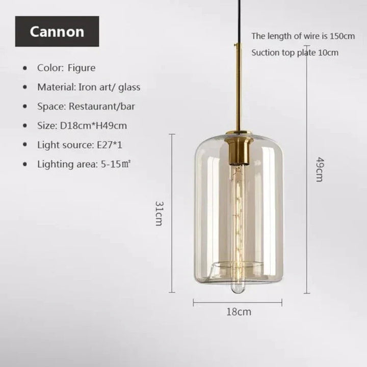 Stornfield | NordicGlas - Modern Scandinavian Glass Pendant Lamp for Dining Room and Living Room