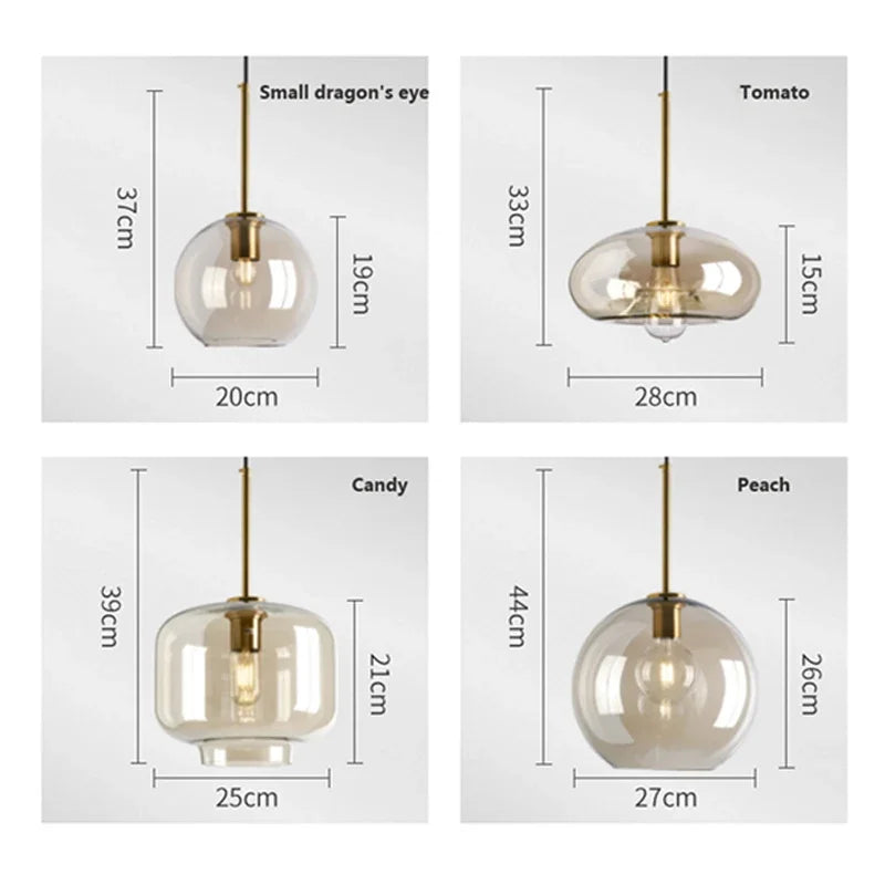 NordicGlas - Modern Scandinavian Glass Pendant Lamp for Dining Room and Living Room | Stornfield