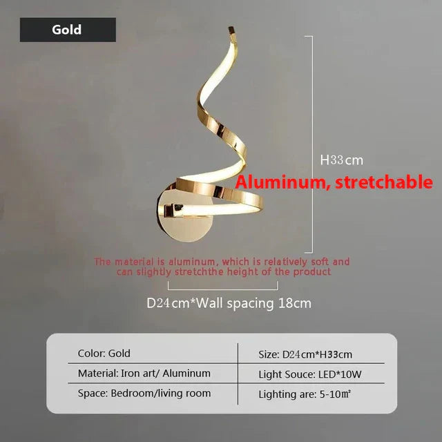 Stornfield | SpiralGlow - Spiral LED Wall Lights