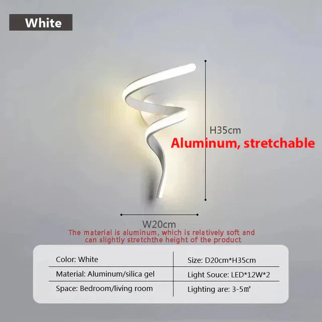 Stornfield | SpiralGlow - Spiral LED Wall Lights