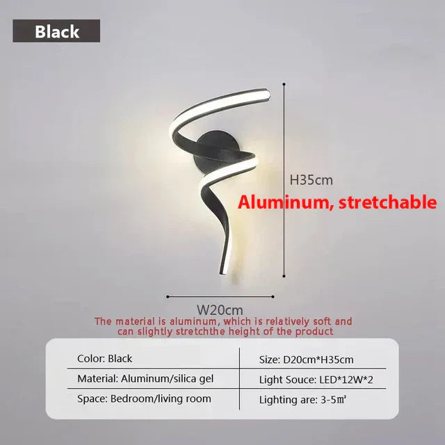 Stornfield | SpiralGlow - Spiral LED Wall Lights