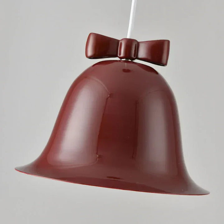 Modern bell-shaped pendant light with bow, designer hanging lamp for dining room & kitchen | Stornfield