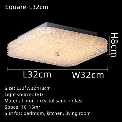 Elegant LED Chandelier – Modern Ceiling Light with Crystal for Living Room and Bedroom | Stornfield