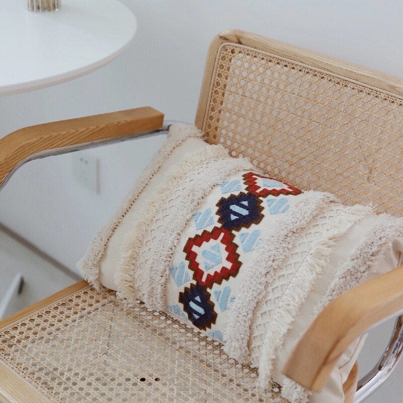Morocco Tufting Ivory Cushion Cover | Stornfield