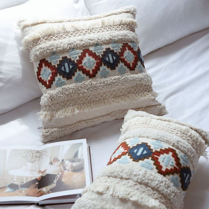 Morocco Tufting Ivory Cushion Cover | Stornfield