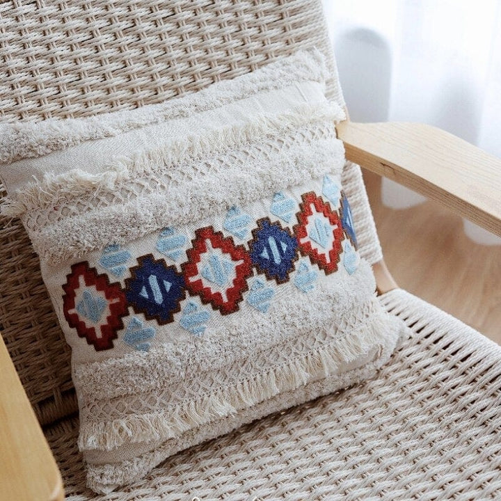 Morocco Tufting Ivory Cushion Cover | Stornfield