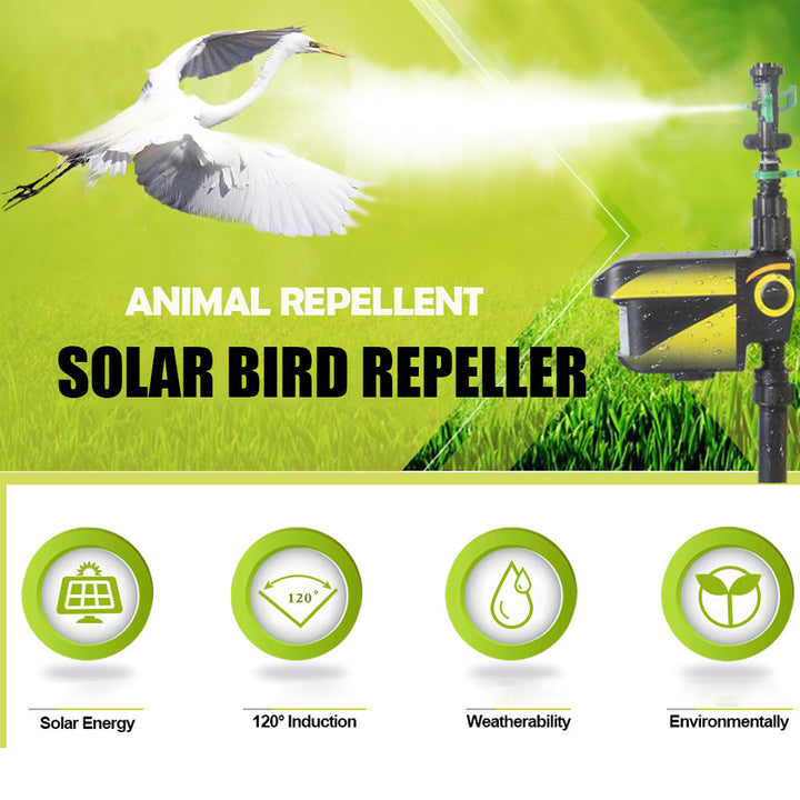 Stornfield | Motion Activated Deer Repellent Sprinkler - Solar Powered Animal Deterrent for Gardens & Lawns