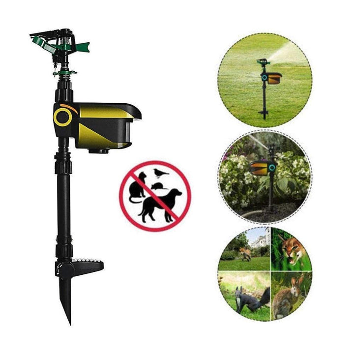 Stornfield | Motion Activated Deer Repellent Sprinkler - Solar Powered Animal Deterrent for Gardens & Lawns