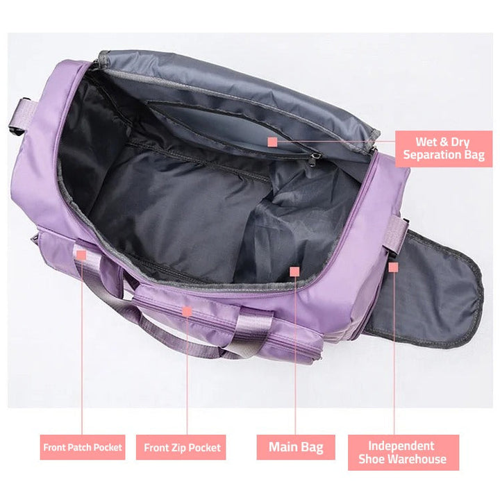 Stornfield | Traventix Travel Bag with Multiple Compartments | Waterproof & Lightweight | Sports, Fitness & Weekend Bag for Men & Women