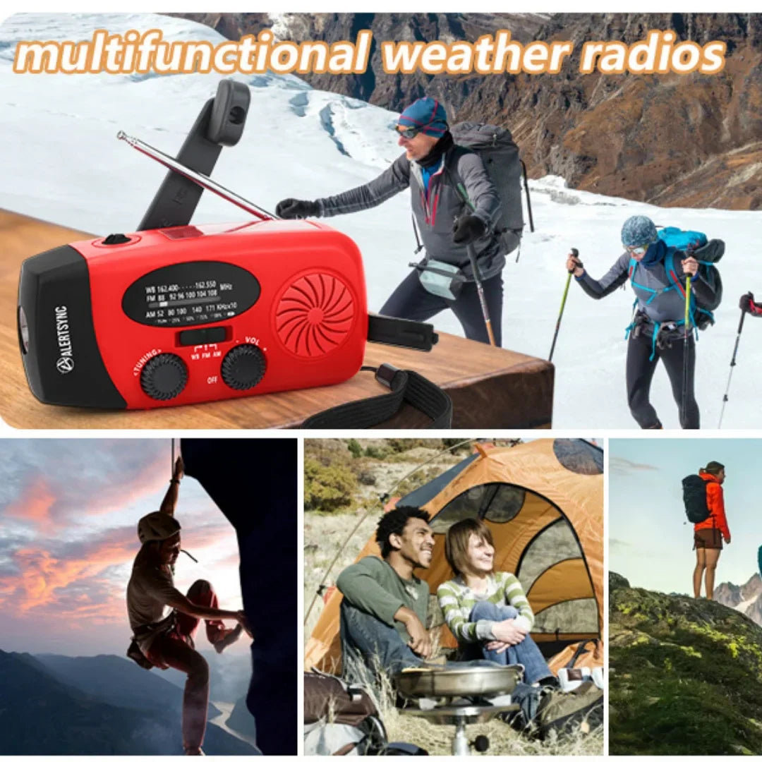Buy Multifunctional Emergency Radio – Charging Function with LED Flashlight and Hand Generator for Mobile Phones – Best Emergency Radio | Stornfield