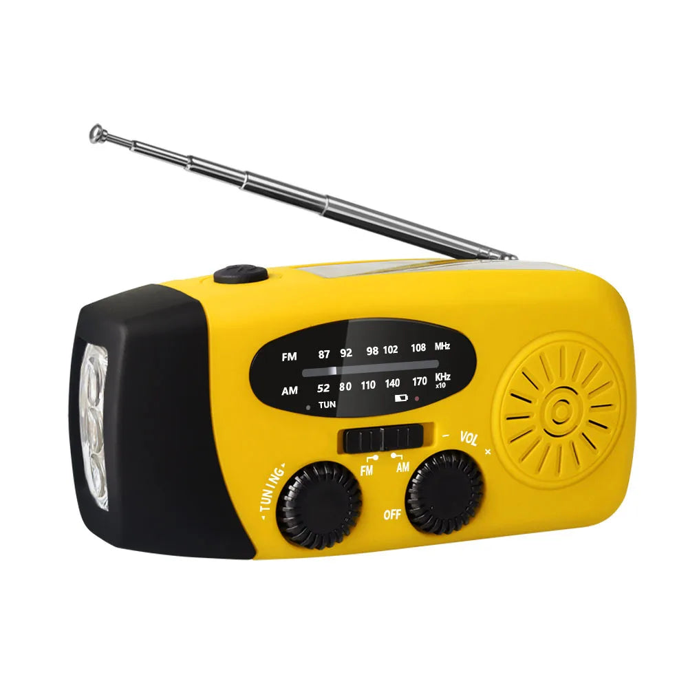 Buy Multifunctional Emergency Radio – Charging Function with LED Flashlight and Hand Generator for Mobile Phones – Best Emergency Radio | Stornfield