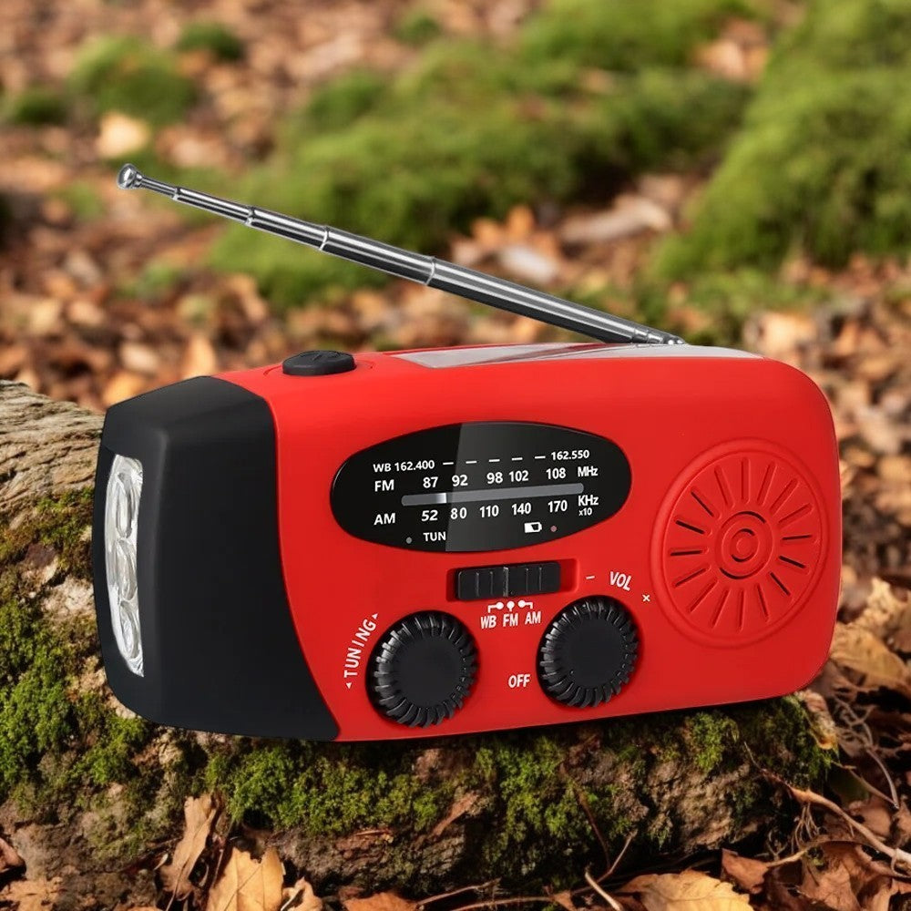 Buy Multifunctional Emergency Radio – Charging Function with LED Flashlight and Hand Generator for Mobile Phones – Best Emergency Radio | Stornfield