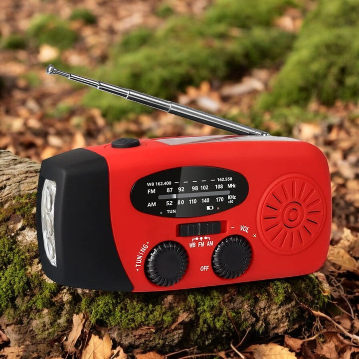 Buy Multifunctional Emergency Radio – Charging Function with LED Flashlight and Hand Generator for Mobile Phones – Best Emergency Radio | Stornfield