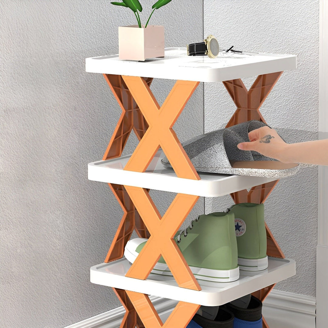 Stornfield | FlexiStack Shoe Rack – Foldable Multiple Shoe Organizer for Small Spaces