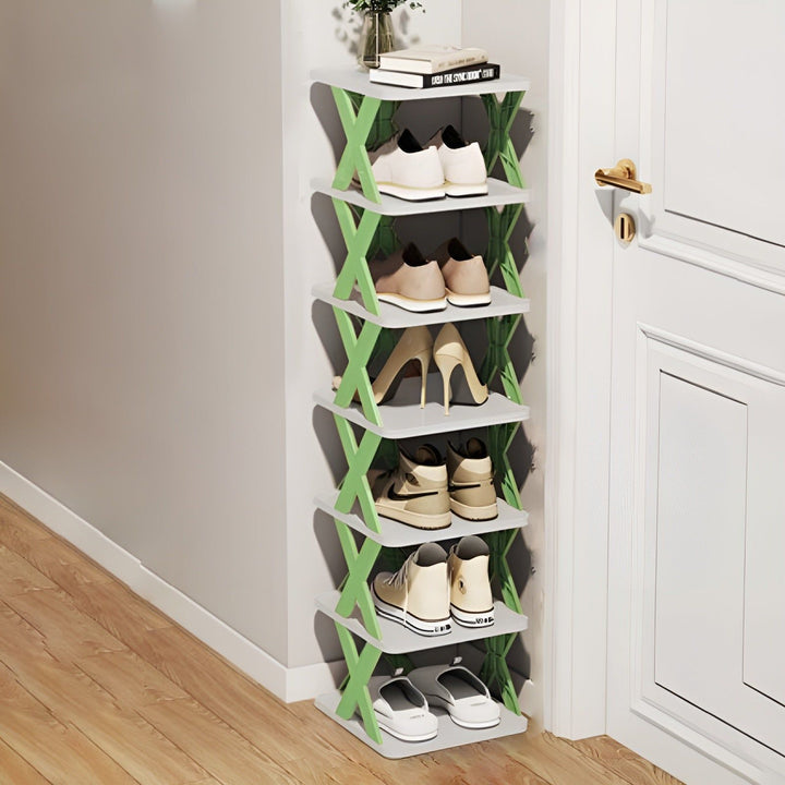Stornfield | FlexiStack Shoe Rack – Foldable Multiple Shoe Organizer for Small Spaces
