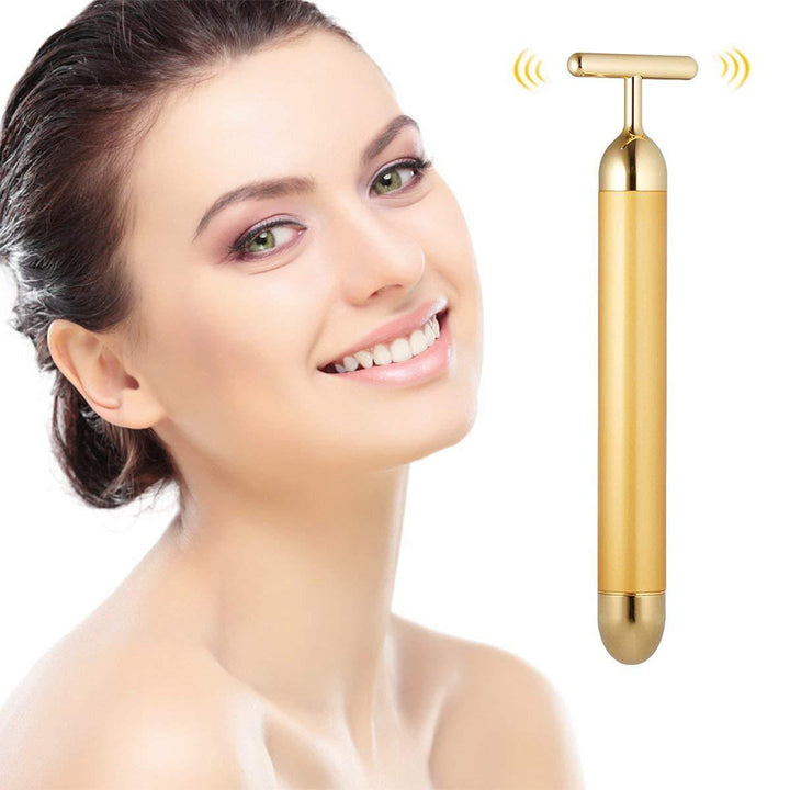 Facial T-Bar Gold Massager | Stornfield
