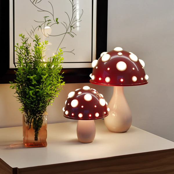 Stornfield | LumiFungi – Luxury LED Table Lamp with Soothing Mushroom Design and Dimmable Light